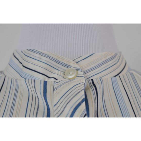 Vintage 70s Mockneck Button up Secretary Blouse‎ - Picture 5 of 10